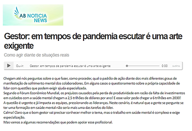 gestor em tempos de pandemia escutar e uma arte